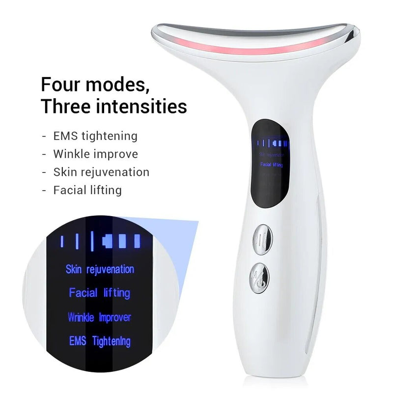 Beauty Face - Massageador Facial Anti Rugas e Estimula o Colágeno